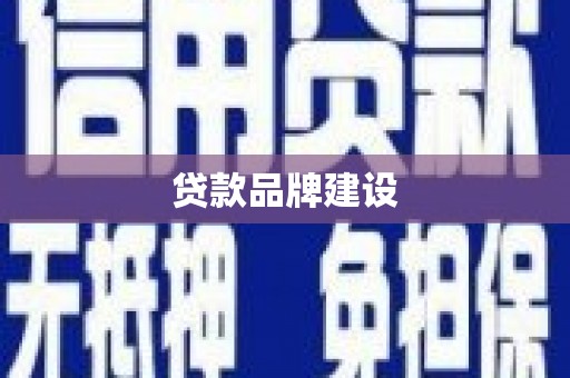 茶陵贷款品牌建设