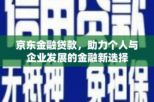 茶陵京东金融贷款，助力个人与企业发展的金融新选择