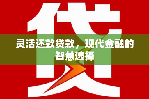 茶陵灵活还款贷款，现代金融的智慧选择