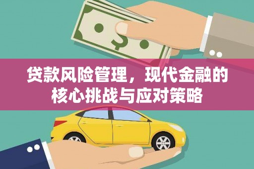 茶陵贷款风险管理，现代金融的核心挑战与应对策略