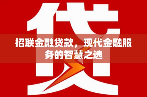 茶陵招联金融贷款，现代金融服务的智慧之选