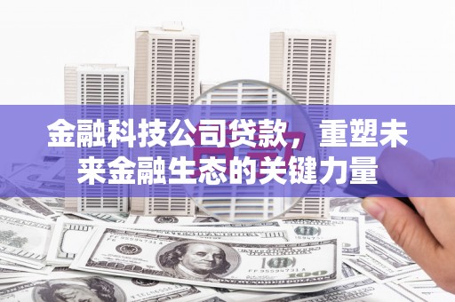 茶陵金融科技公司贷款，重塑未来金融生态的关键力量