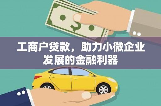 茶陵工商户贷款，助力小微企业发展的金融利器