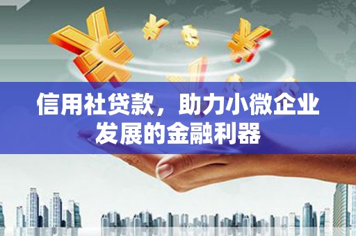 茶陵信用社贷款，助力小微企业发展的金融利器