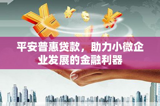 茶陵平安普惠贷款，助力小微企业发展的金融利器