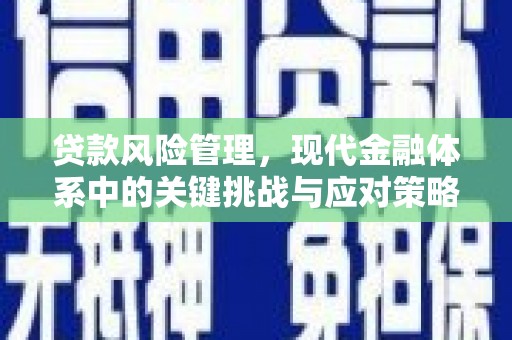 茶陵贷款风险管理，现代金融体系中的关键挑战与应对策略