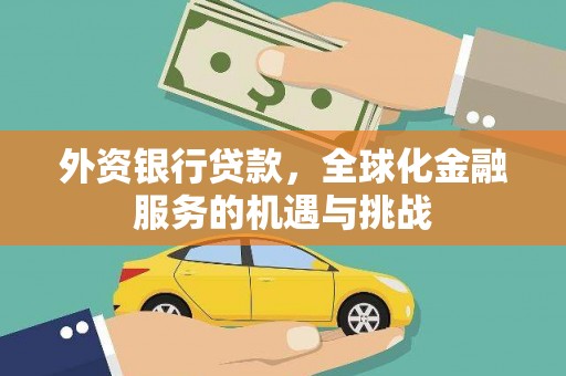 茶陵外资银行贷款，全球化金融服务的机遇与挑战