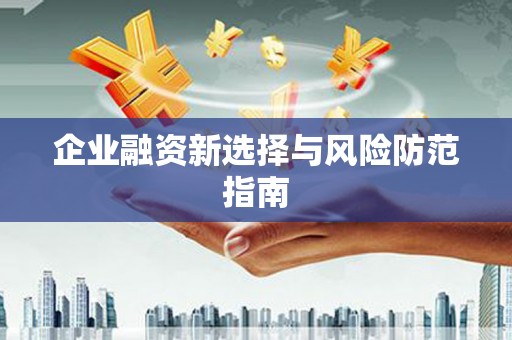 茶陵企业融资新选择与风险防范指南