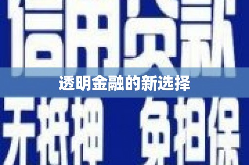 茶陵透明金融的新选择