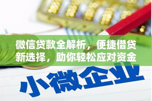 茶陵微信贷款全解析，便捷借贷新选择，助你轻松应对资金需求